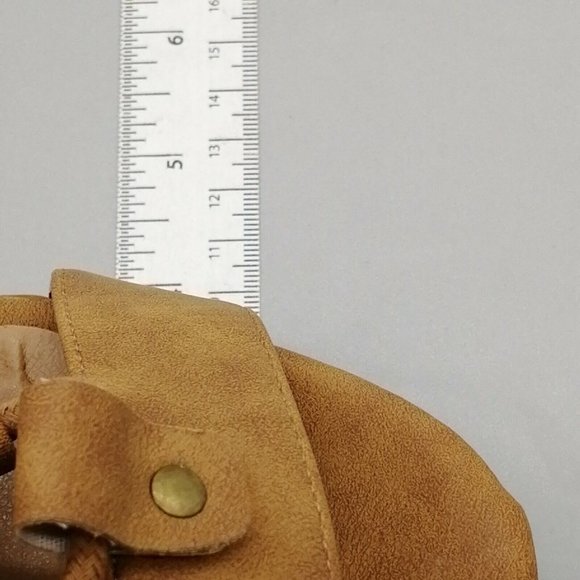 Maurices Womens Francesca Ghille Sandals Brown Wedge Heel Back Zip Platform 7M - Picture 7 of 11